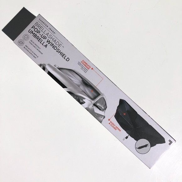 Sharper image outlet windshield umbrella